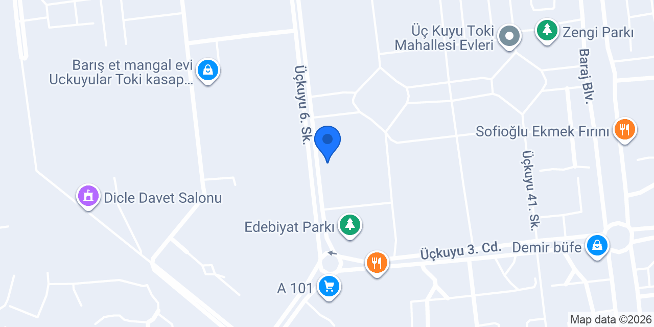 Üçkuyular Uygur tesisat konumu