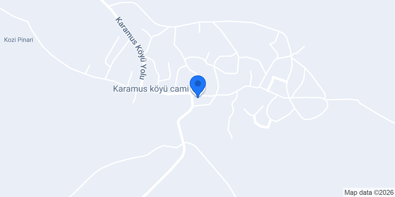 Karamus köyü cami konumu
