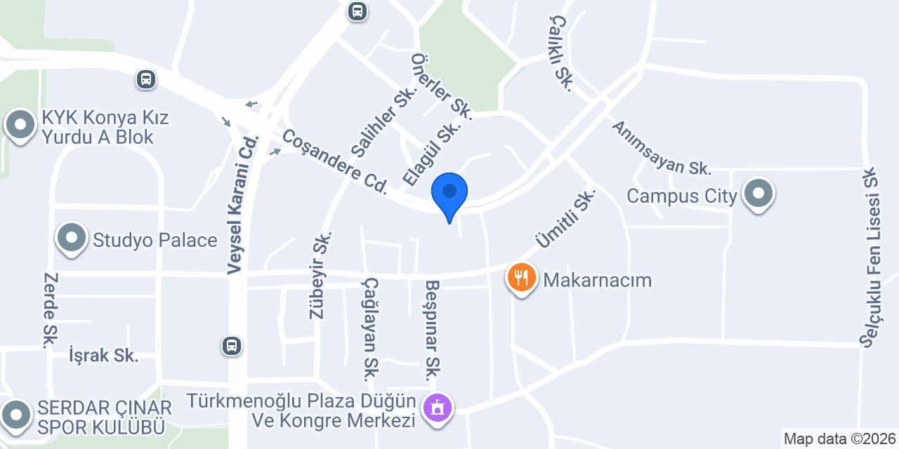 TEKNİK DESTEK Konya konumu