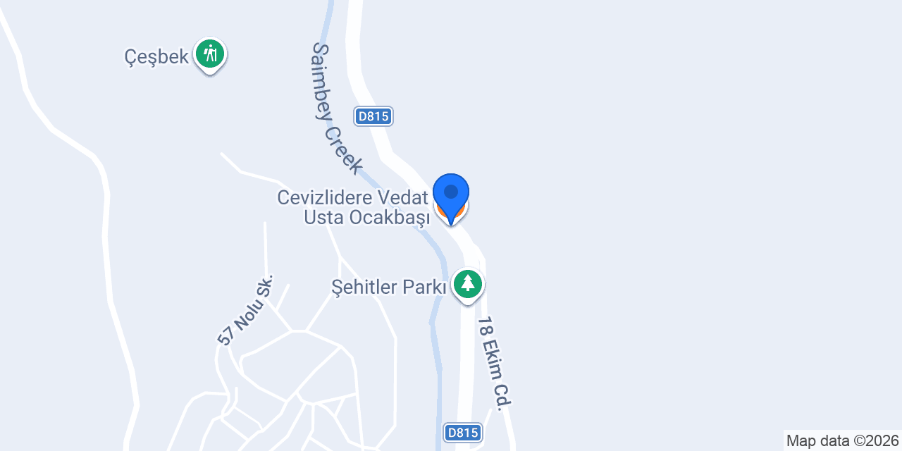 Cevizlidere Vedat Usta Ocakbaşı konumu