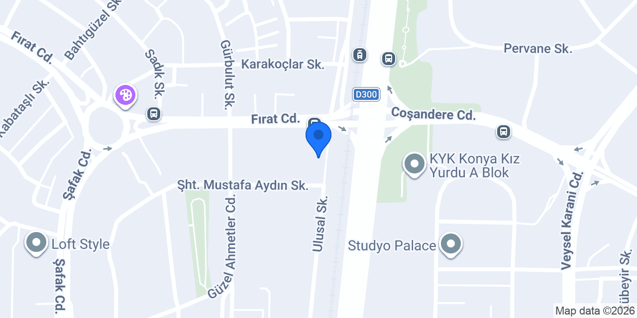 Melike Cihan Öğrenci Yurdu konumu