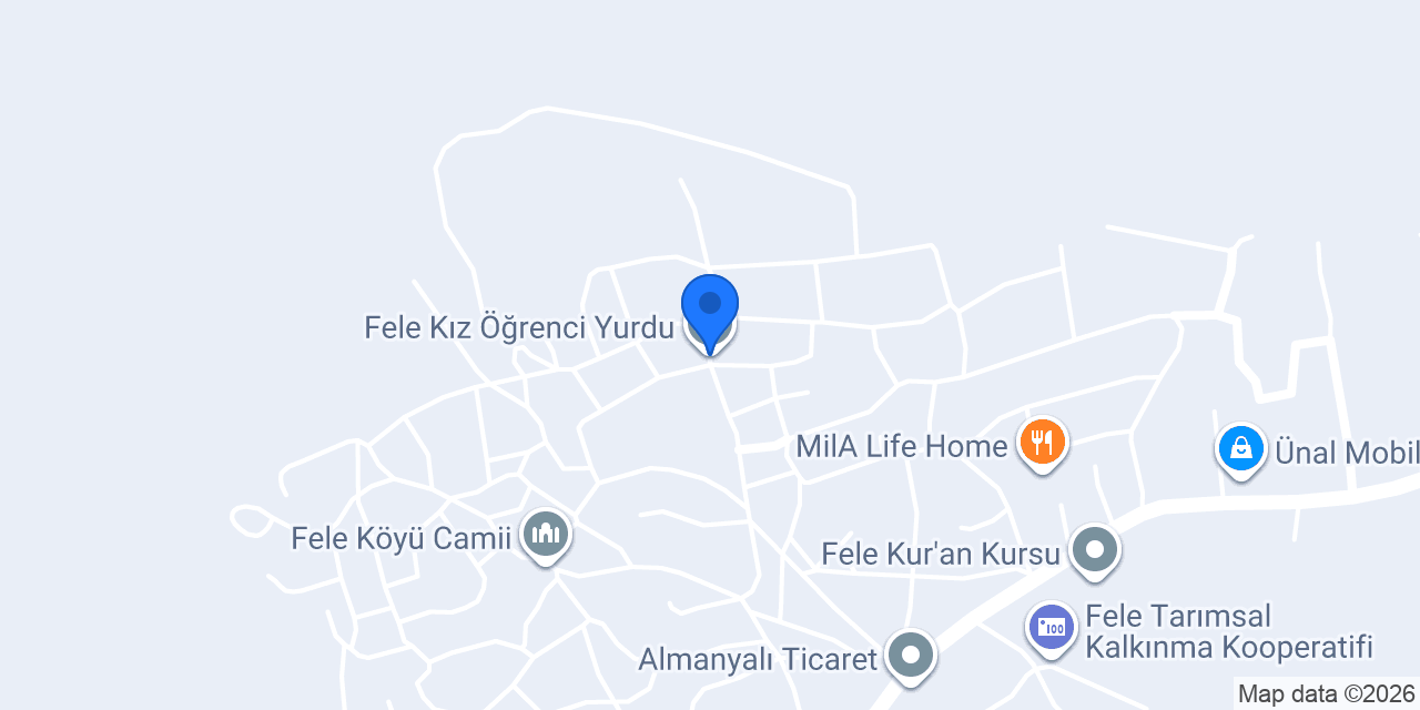 Fele Kız Öğrenci Yurdu konumu