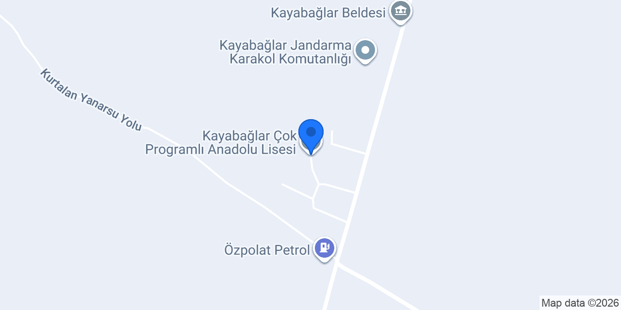 Kayabağlar Çok Programlı Anadolu Lisesi konumu