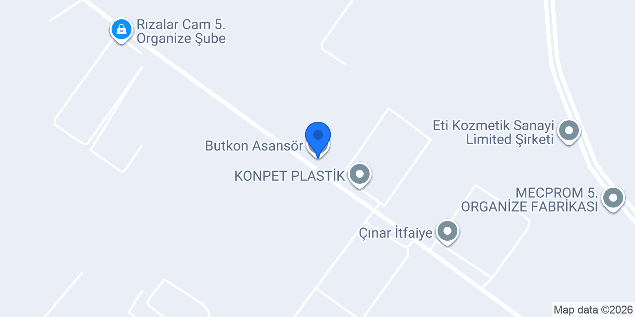 Butkon Asansör konumu