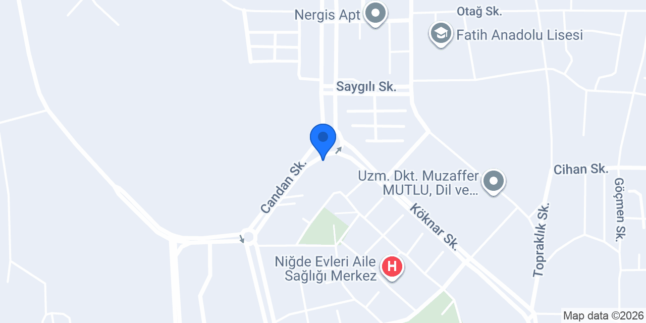 Niğde Evleri Taksi konumu