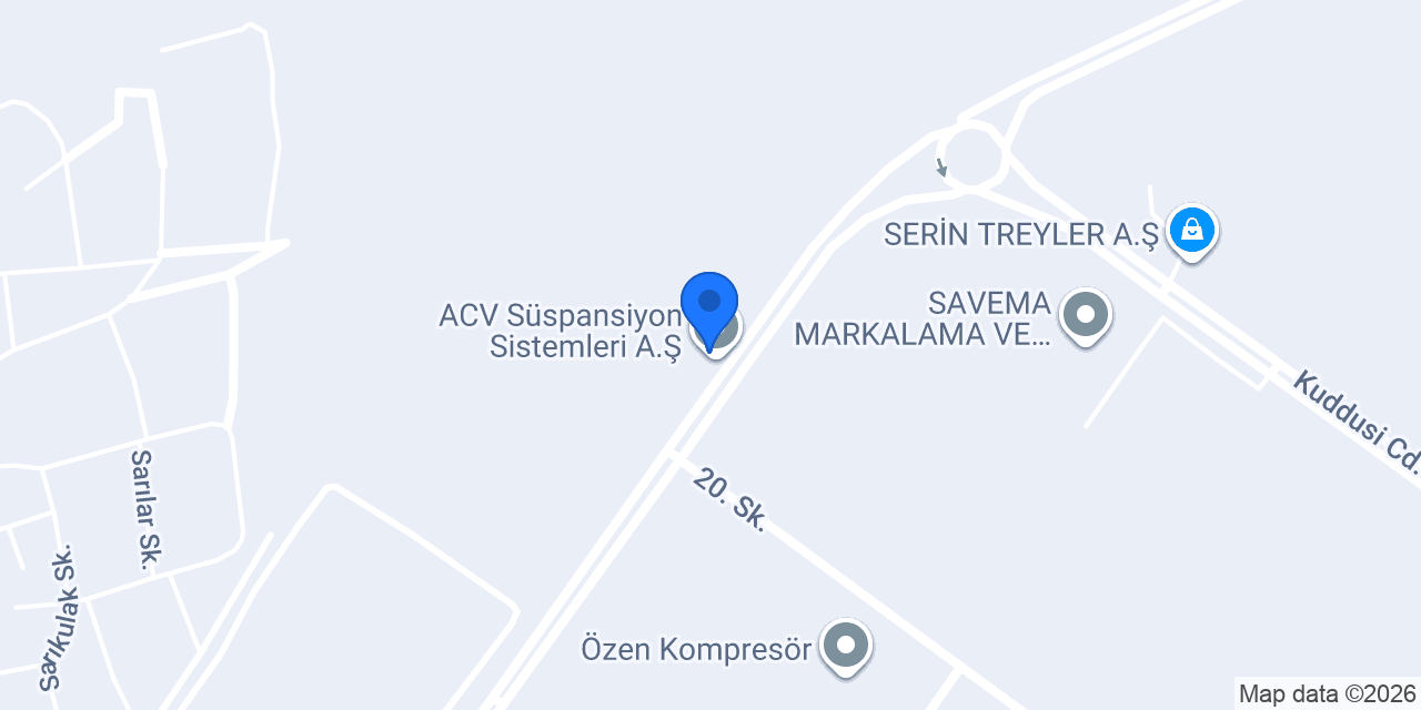 ACV Süspansiyon Sistemleri A.Ş. konumu