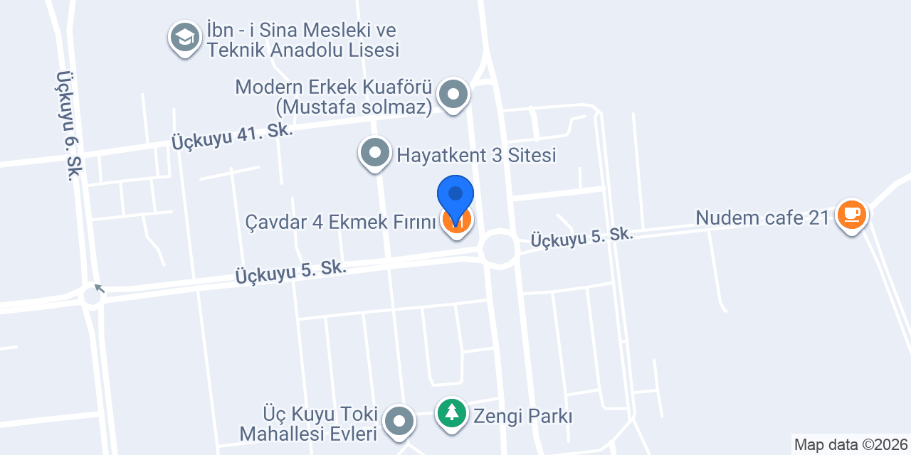 Çavdar 4 Ekmek Fırını konumu