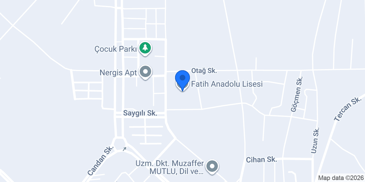 Fatih Anadolu Lisesi konumu