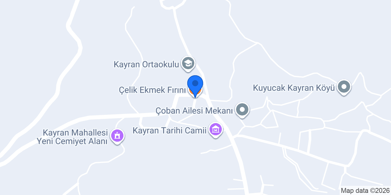 Çelik Ekmek Fırını konumu