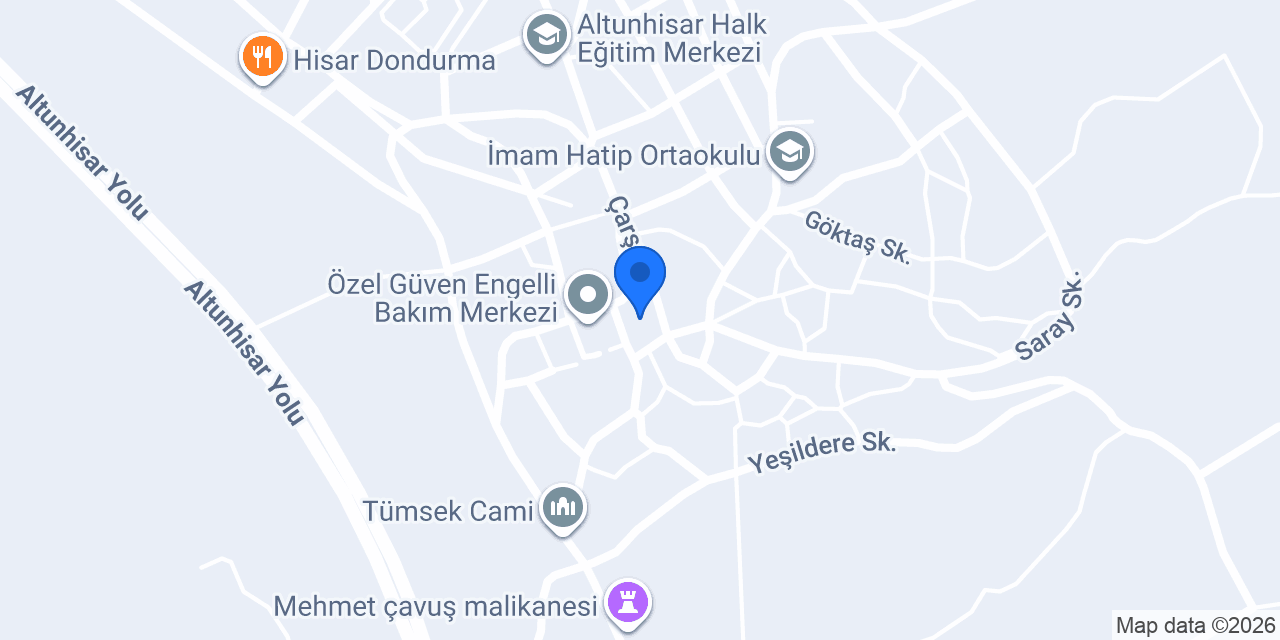 Altunhisar Belediyesi konumu