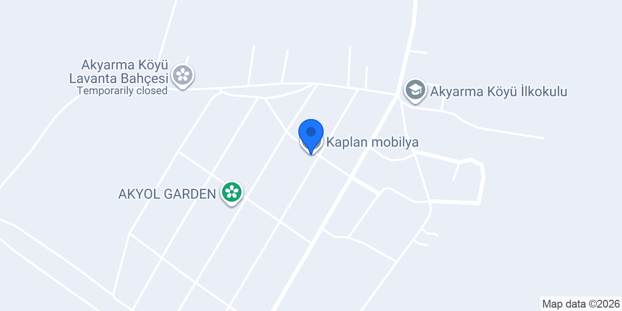 Kaplan mobilya konumu