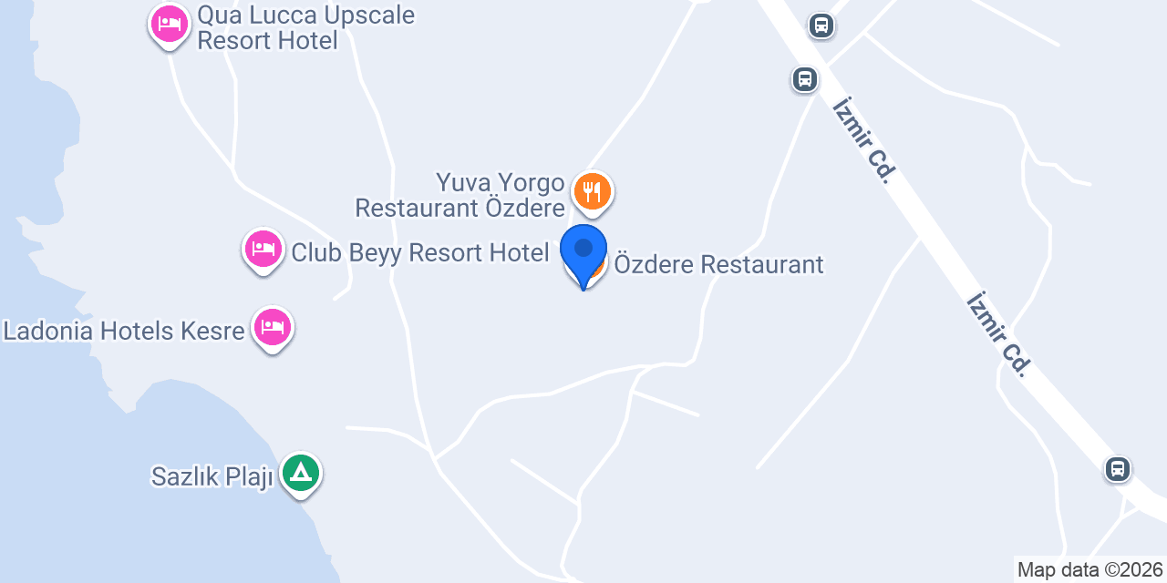 Özdere Restaurant konumu