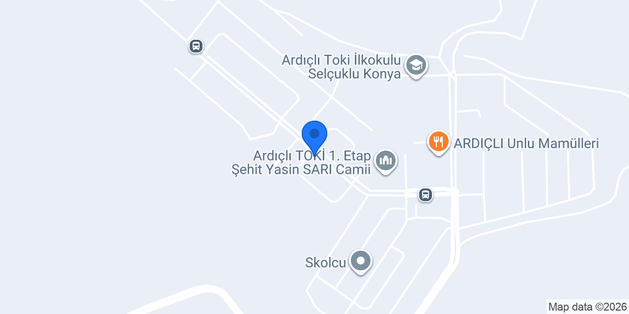 Konya parke taşı konumu