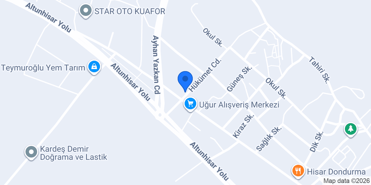 Altunhisar Adliyesi konumu