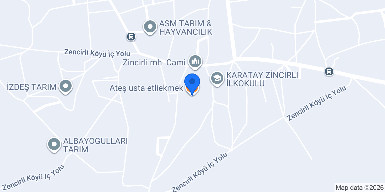 Ateş usta etliekmek konumu
