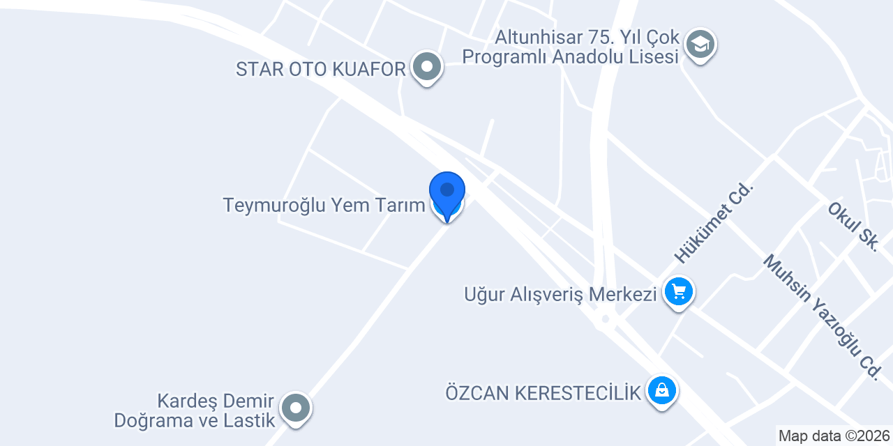 Teymuroğlu Yem Tarım konumu
