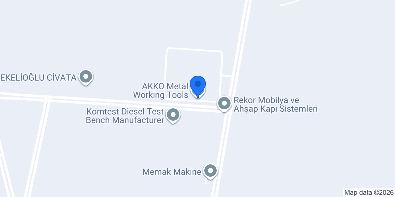 AKKO Metal Working Tools konumu