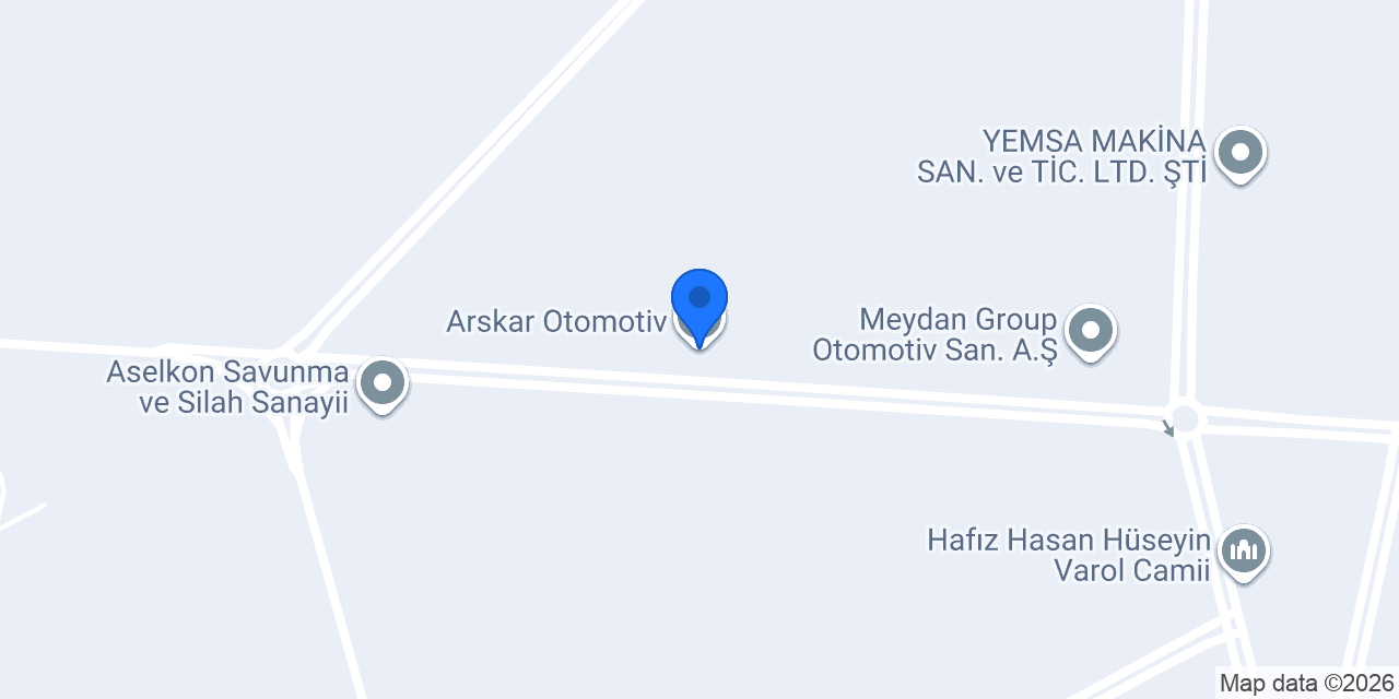Arskar Otomotiv konumu