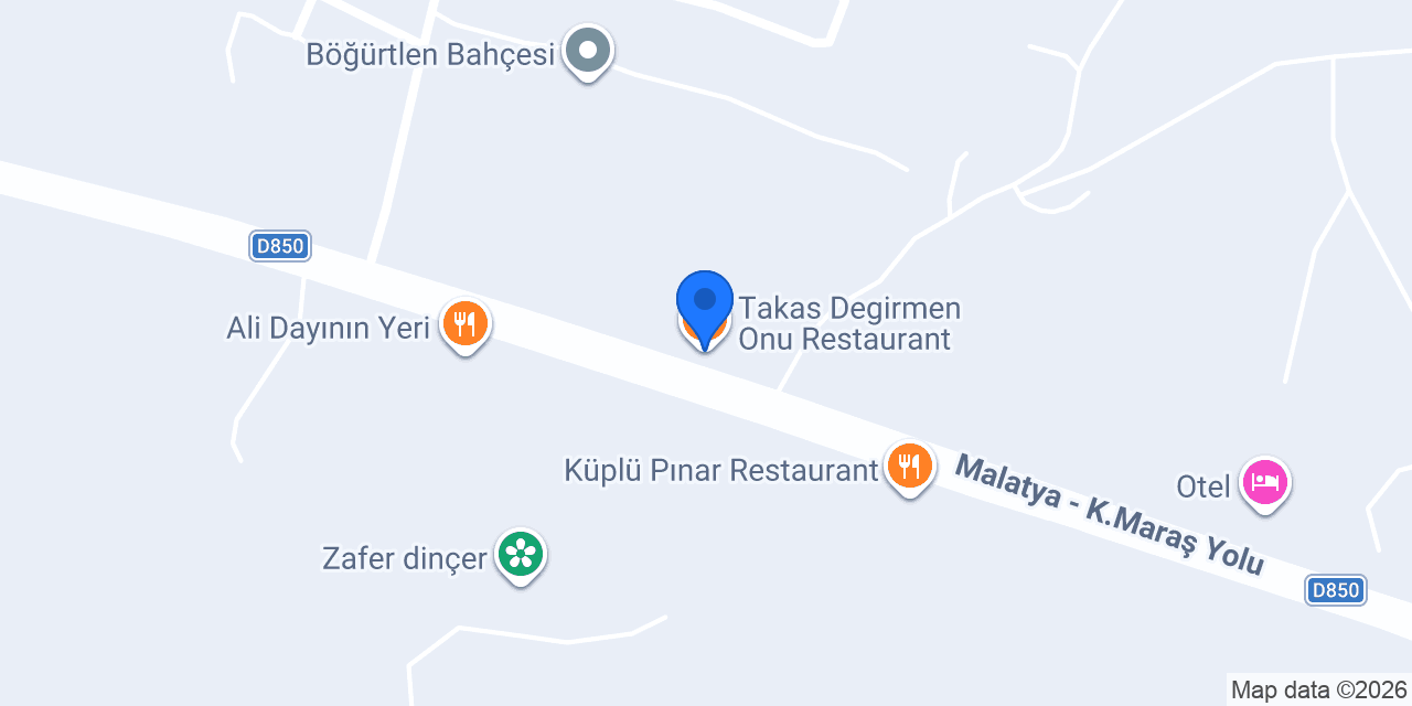 Takas Degirmen Onu Restaurant konumu
