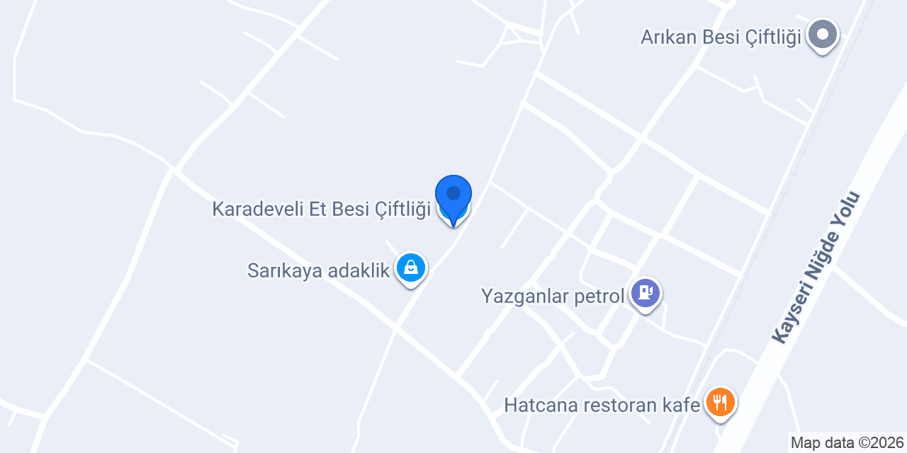 Karadeveli Et Besi Çiftliği konumu