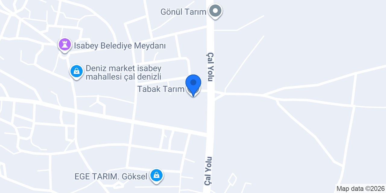Tabak Tarım konumu