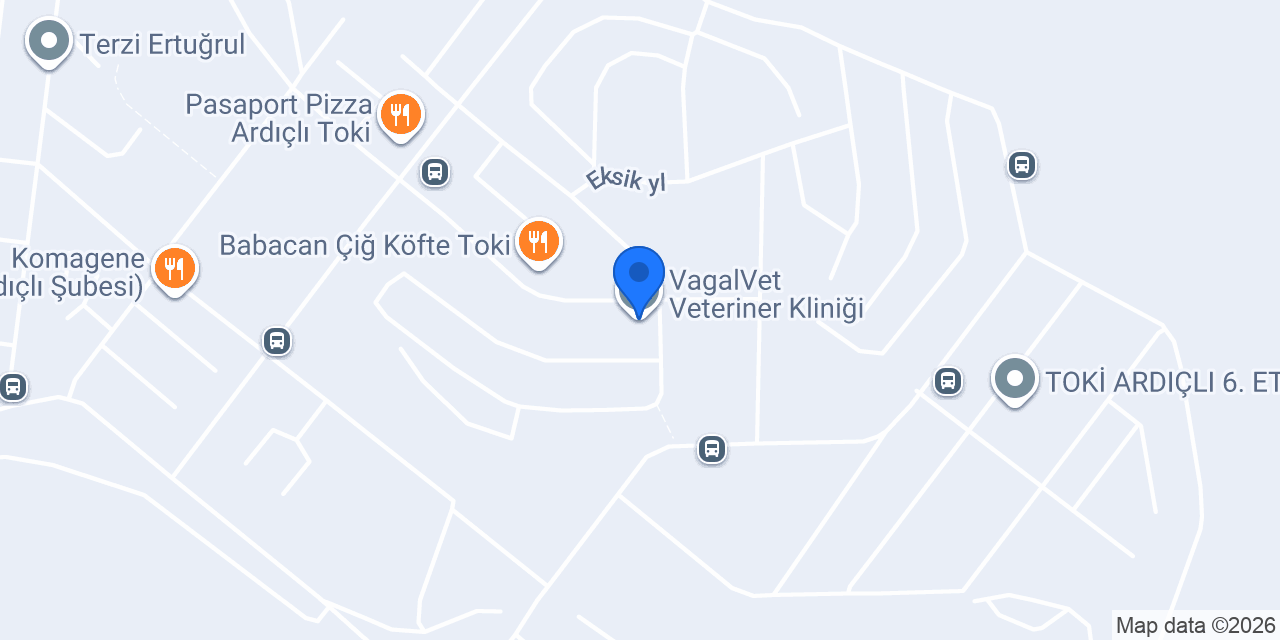 VagalVet Veteriner Kliniği konumu