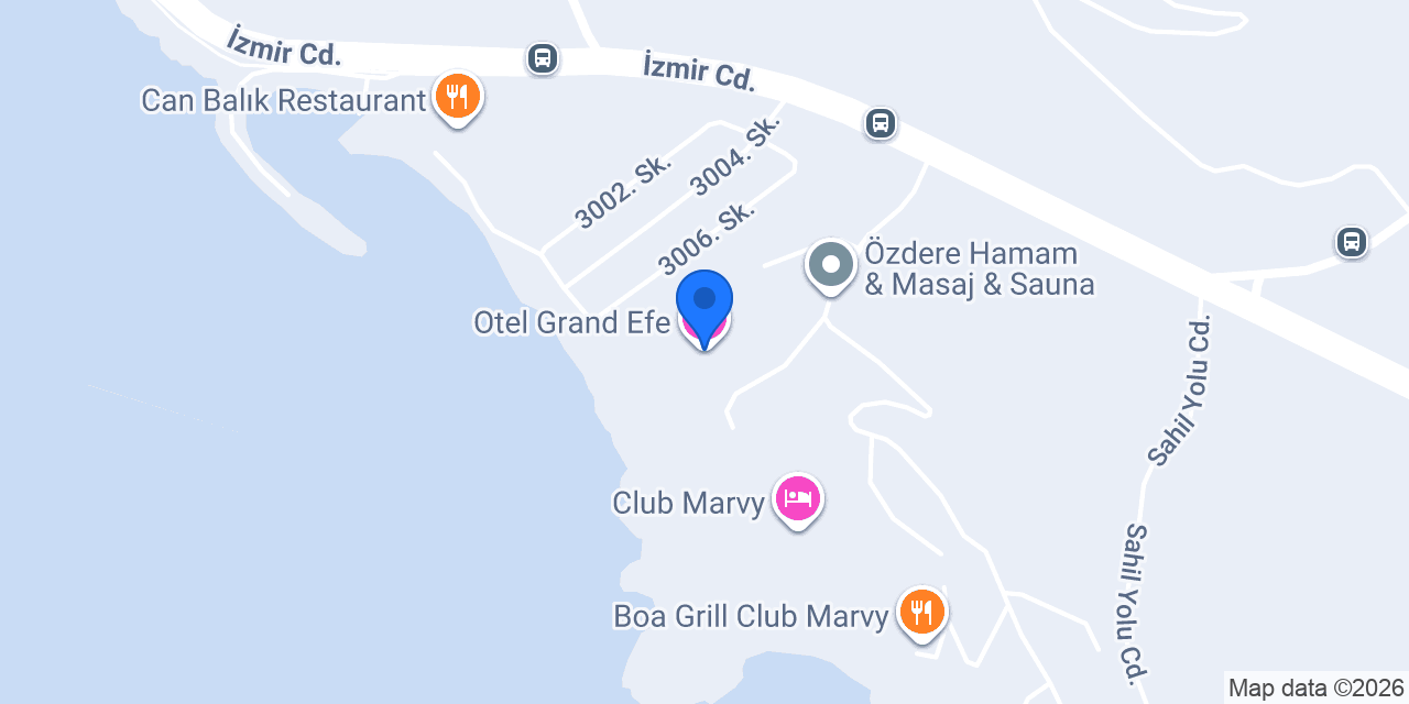 Otel Grand Efe konumu