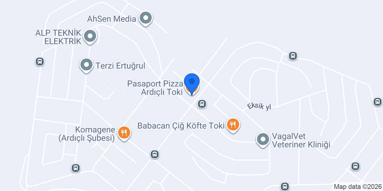 Pasaport Pizza Ardıçlı Toki konumu