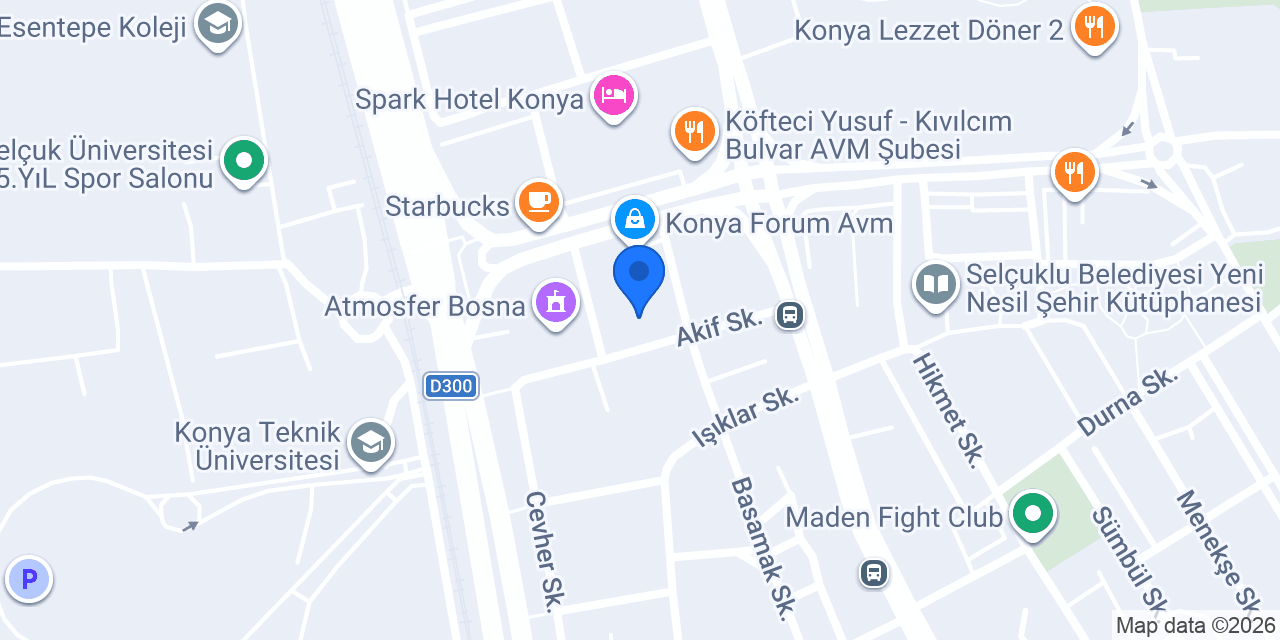 KONYA 15. NOTERLİĞİ konumu
