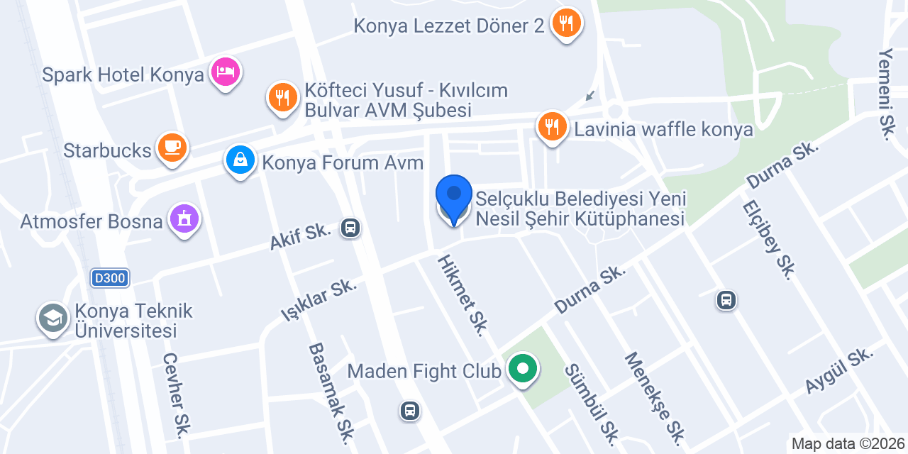 Yeni Nesil Şehir Kütüphanesi konumu