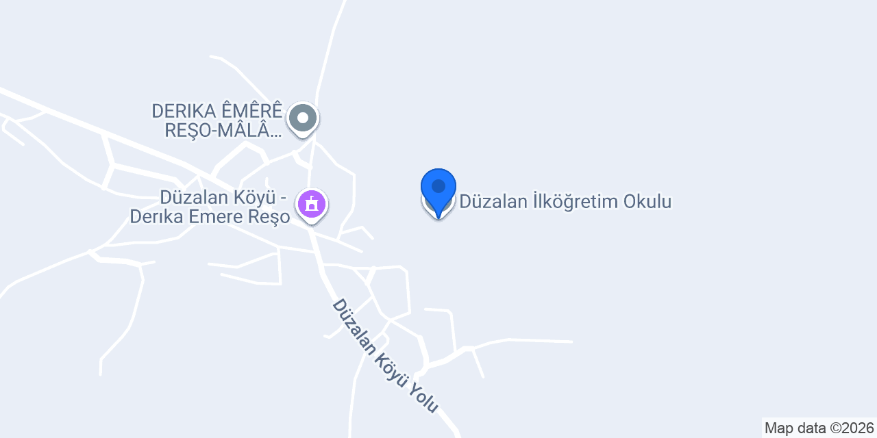 Düzalan İlköğretim Okulu konumu