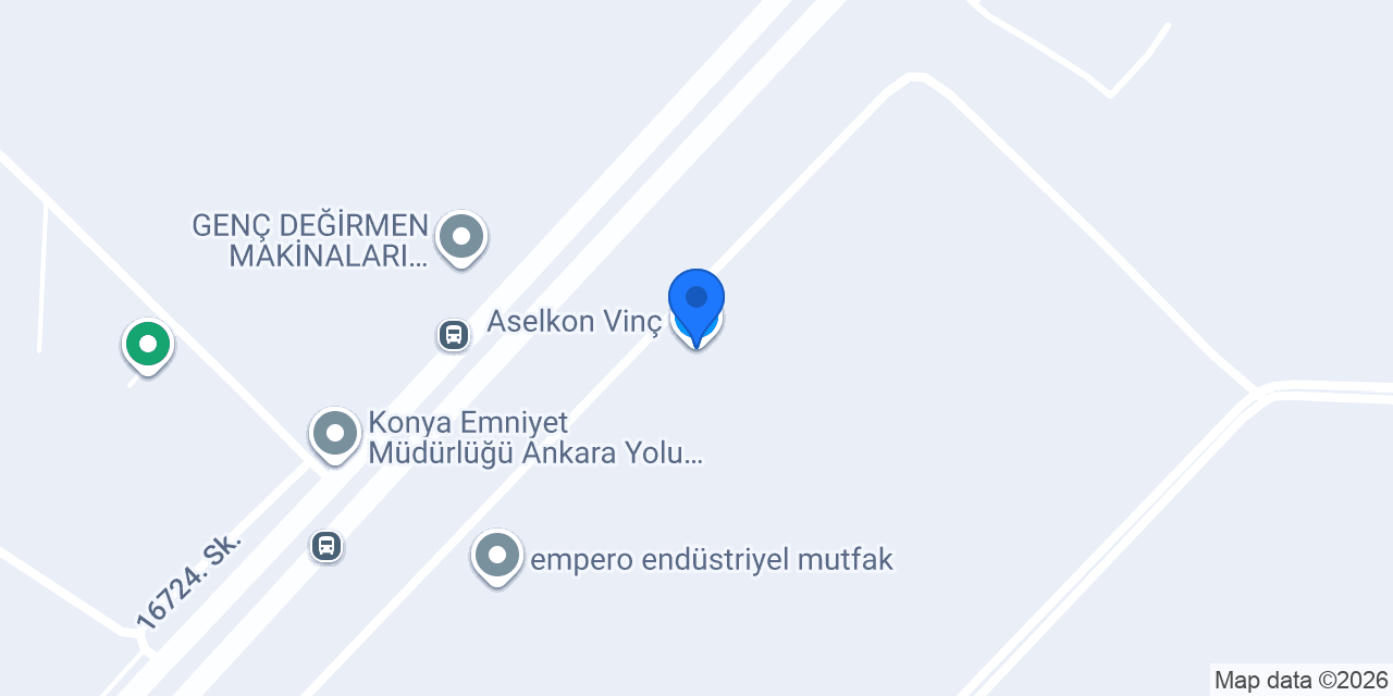 Aselkon Vinç konumu