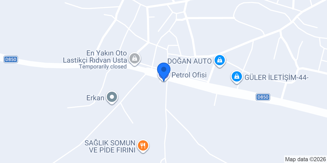 Petrol Ofisi konumu