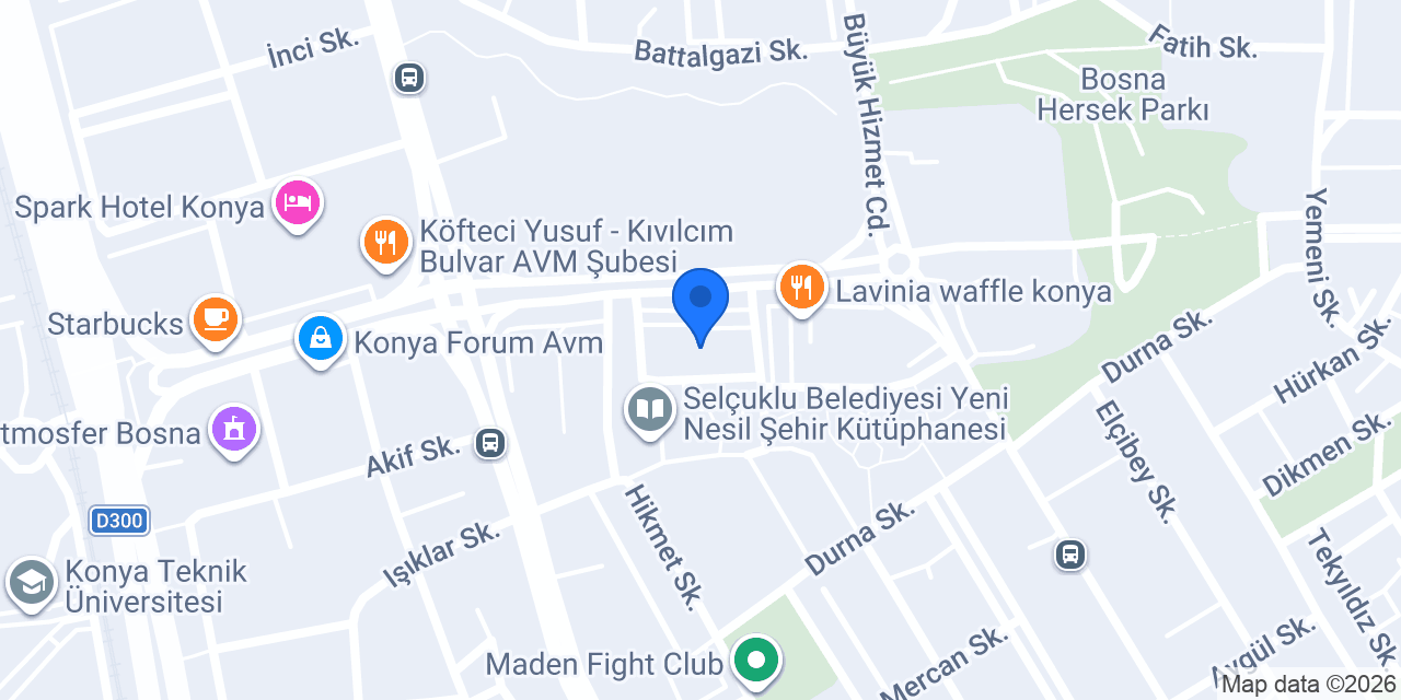 İnter Kuaför Bosna konumu