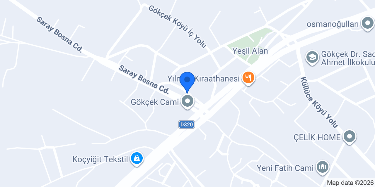 Gökçek Sağlık Evi konumu