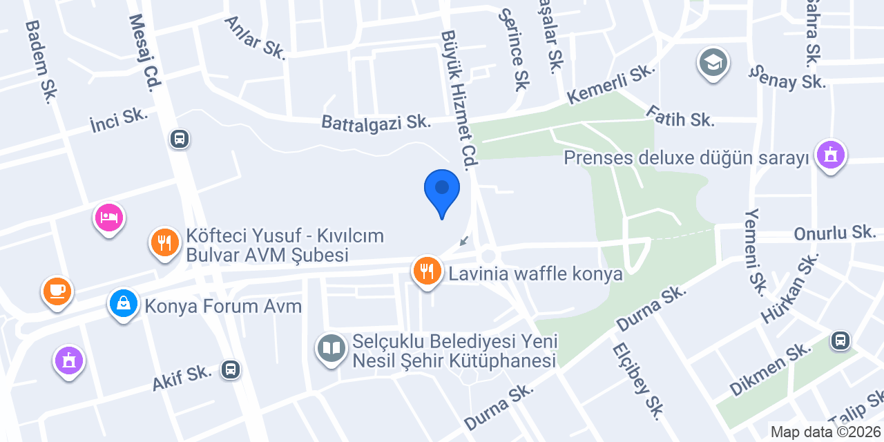 Meram Eczanesi konumu