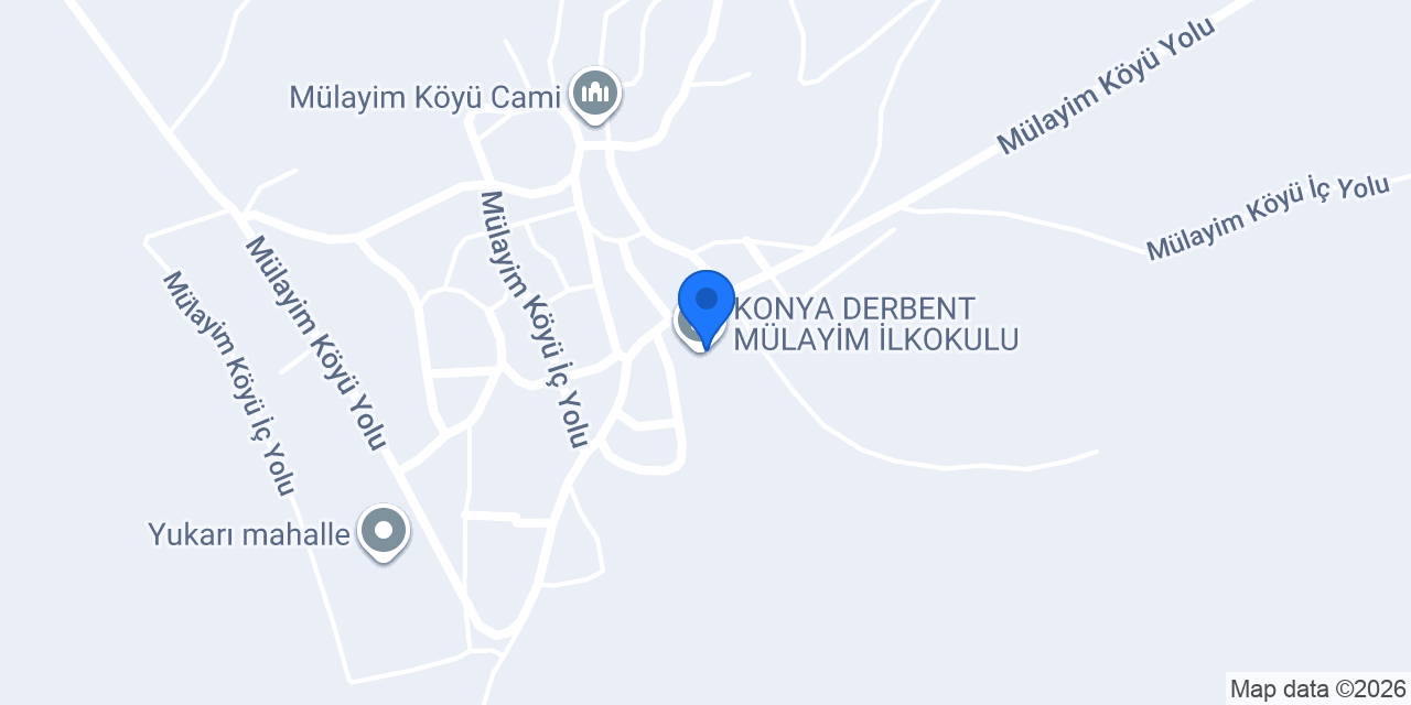 KONYA DERBENT MÜLAYİM İLKOKULU konumu