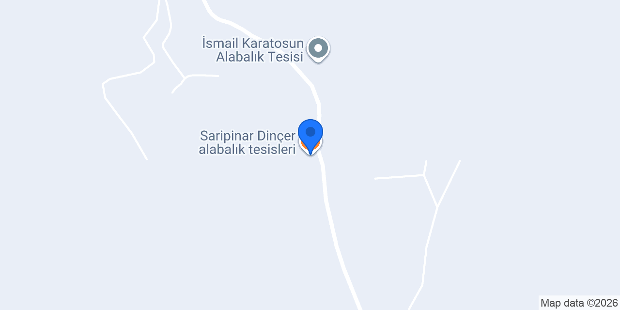 Saripinar Dinçer alabalık tesisleri konumu