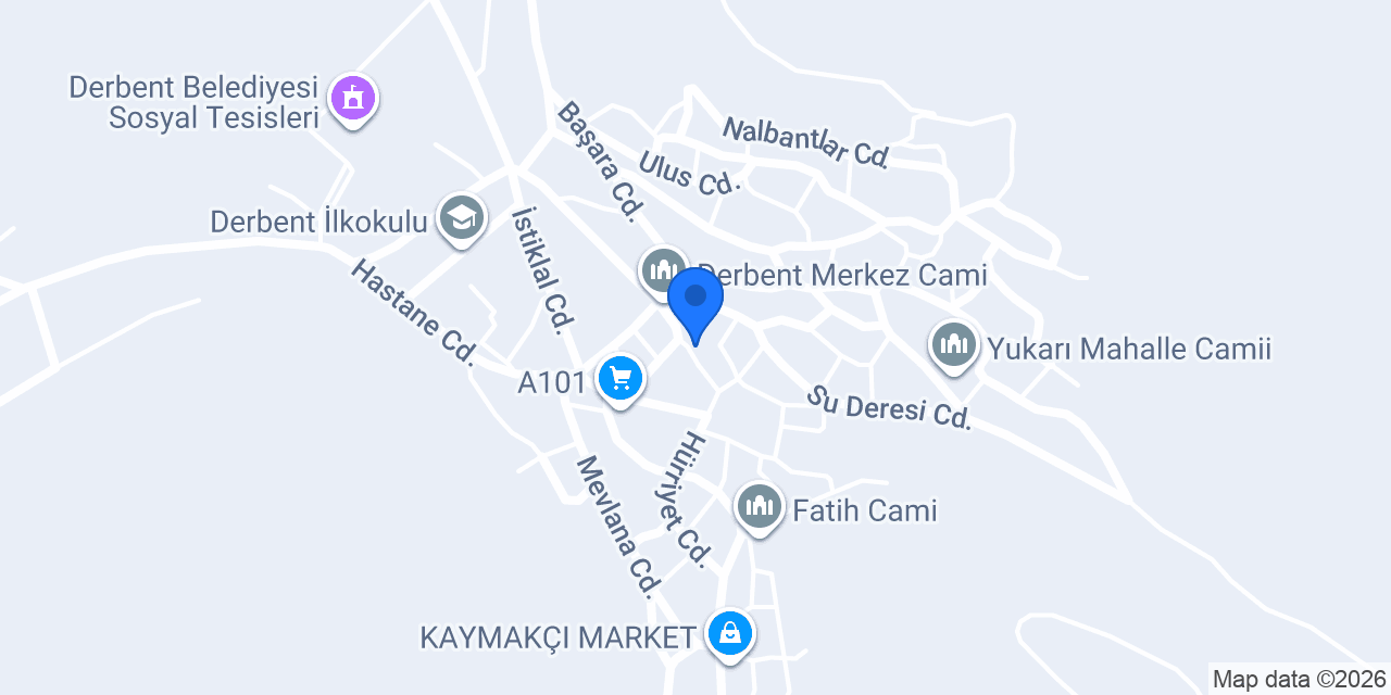 Ziraat Bankası Derbent/Konya Şubesi konumu