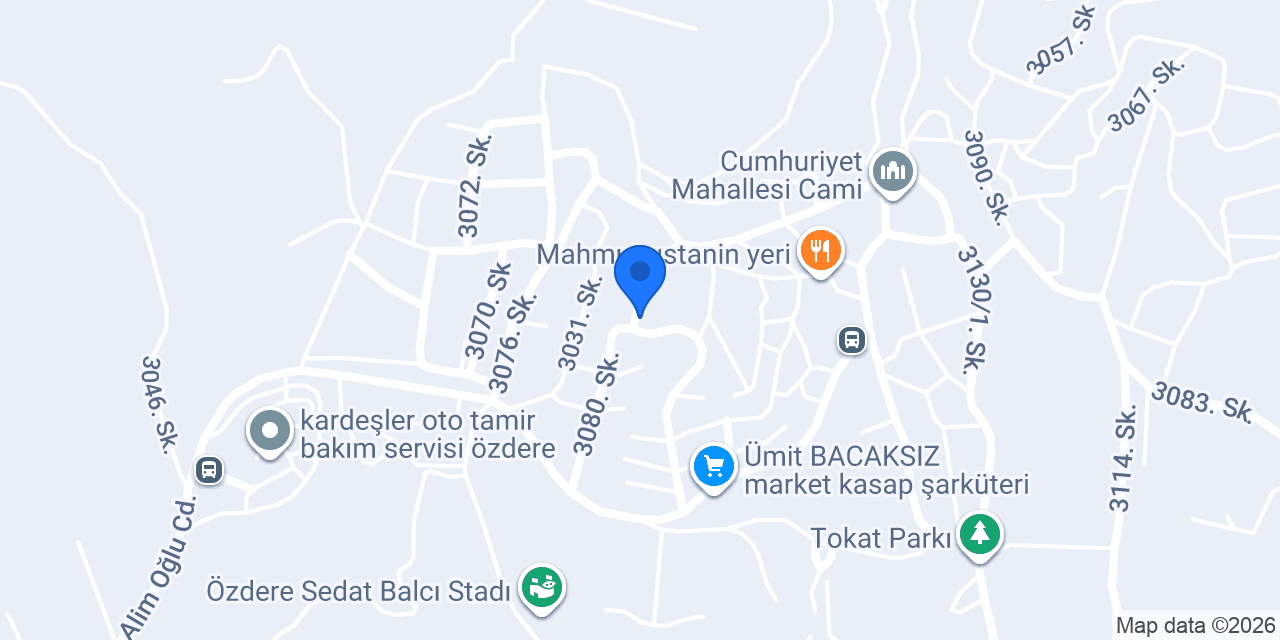 Özdere Tesisat konumu