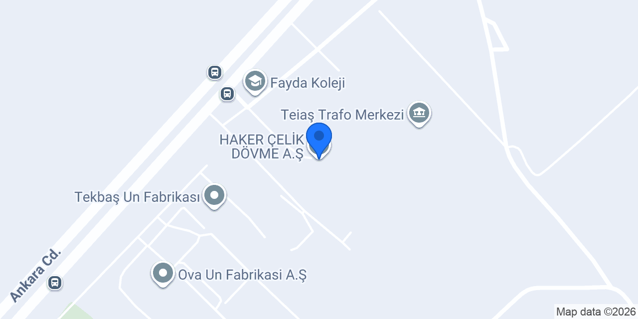 HAKER ÇELİK DÖVME A.Ş. konumu