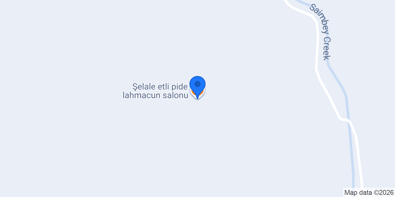 Şelale etli pide lahmacun salonu konumu