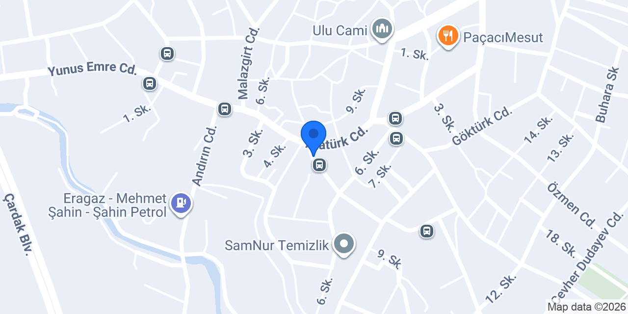 Bayram Unlu Mamülleri konumu
