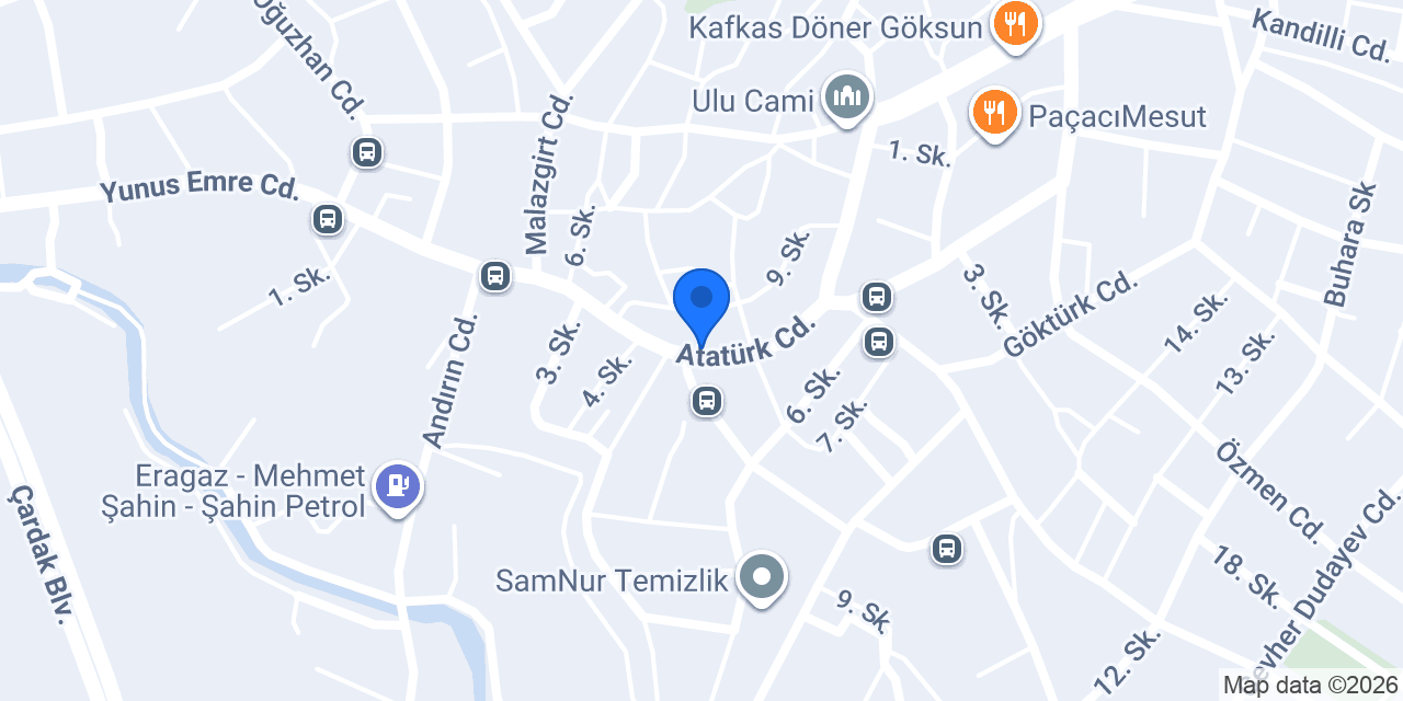 Süsler Kuaför konumu