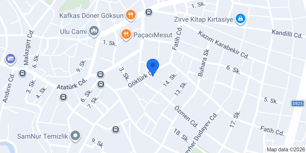 Göksun Kariyer Eğitim konumu