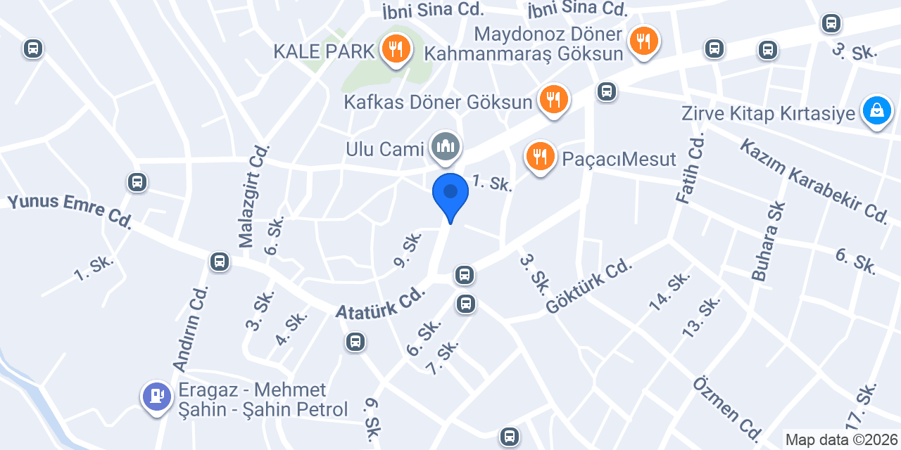 Halkbank Göksun Şubesi konumu