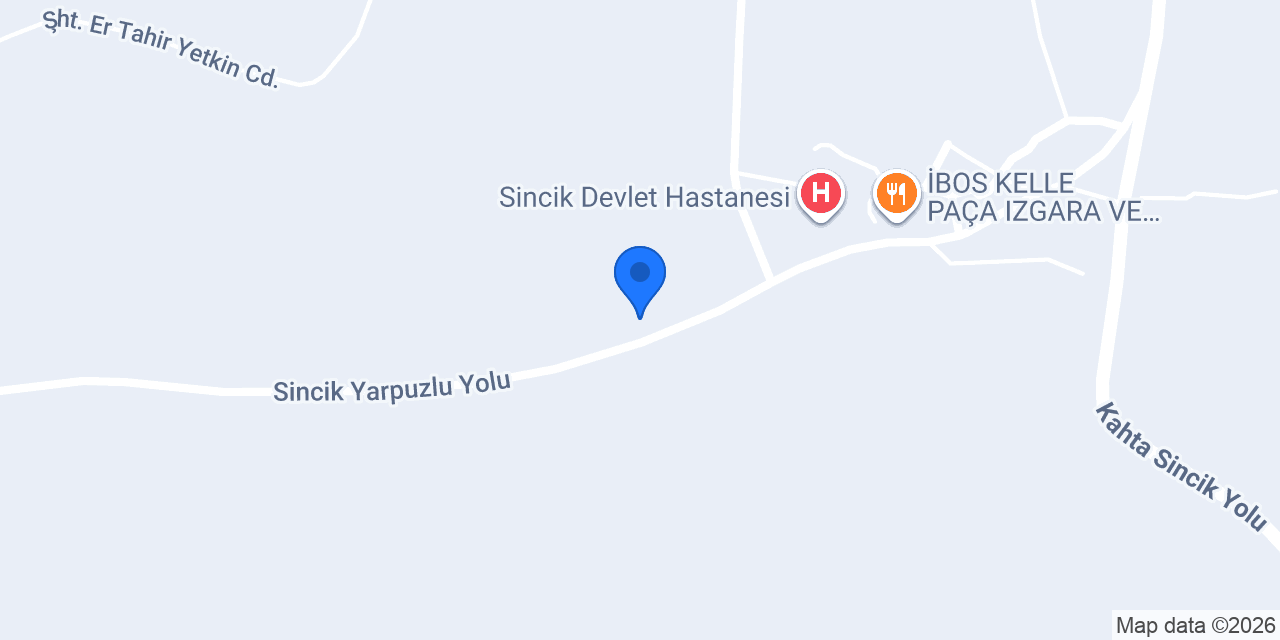 Sincik Halı Yıkama konumu