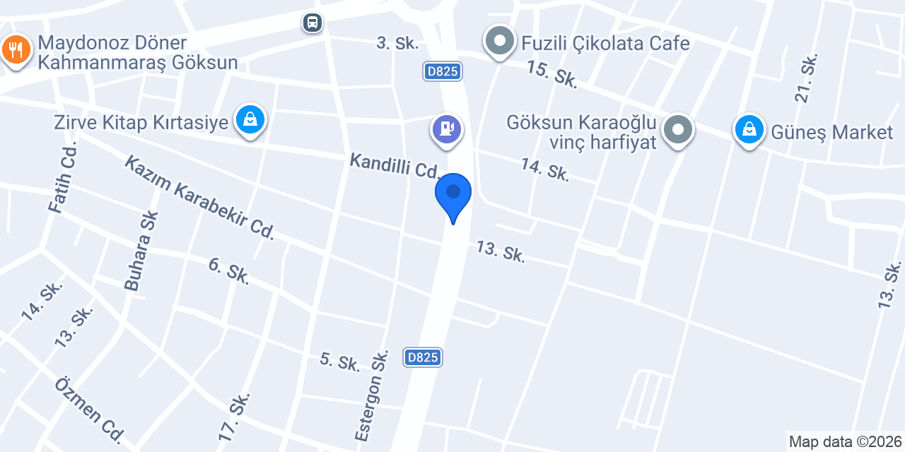 Boyraz Auto Göksun konumu