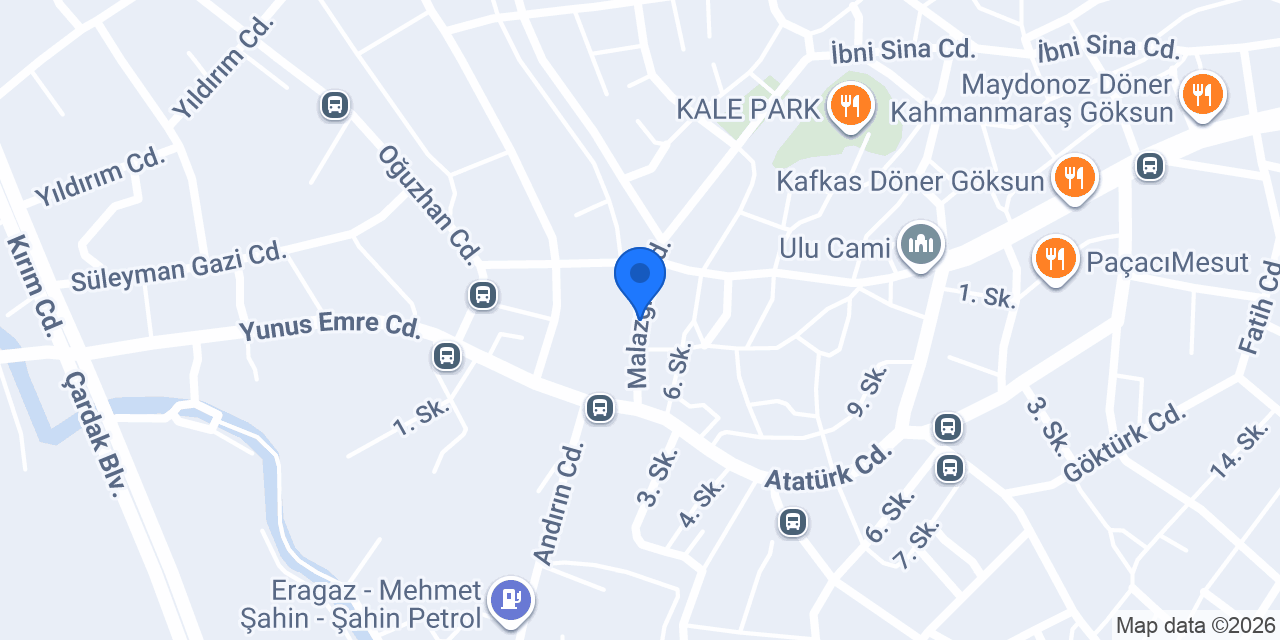 Göksun 2. Noter konumu