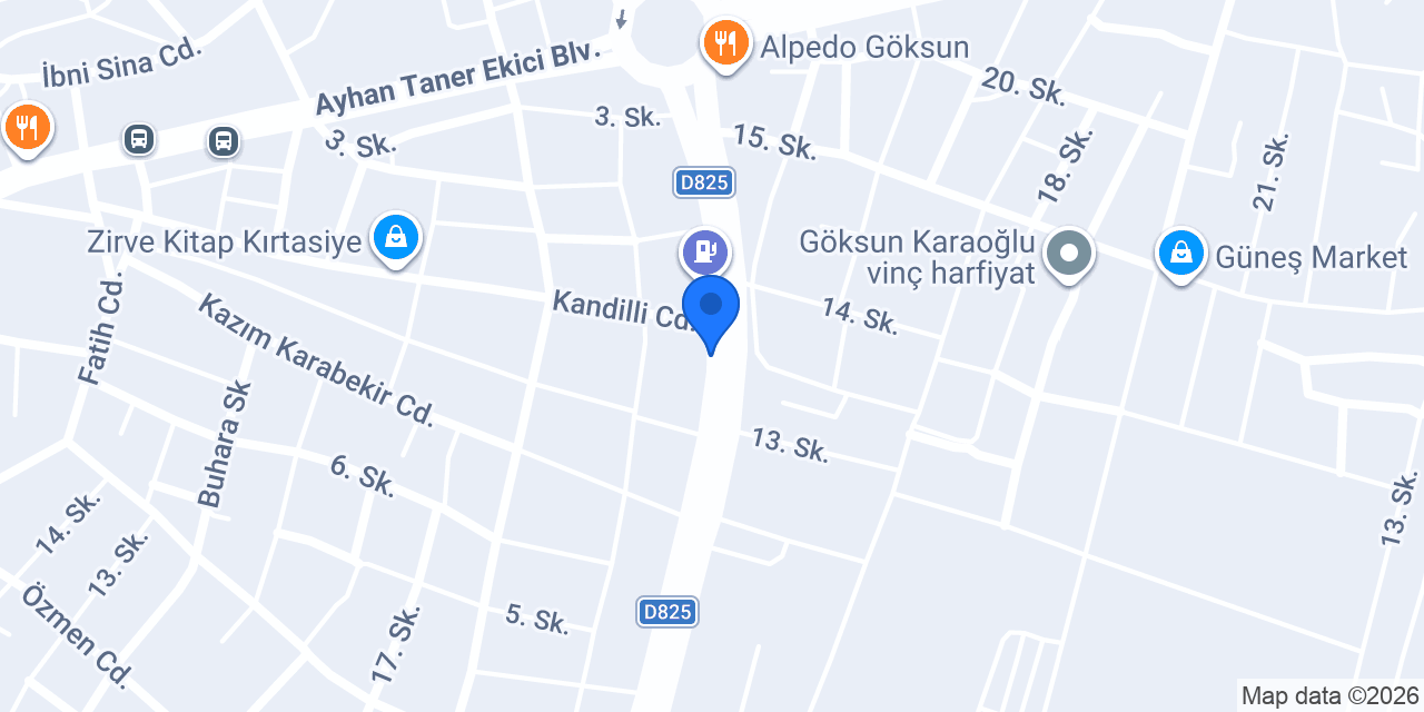 Ayarlar İnşaat konumu